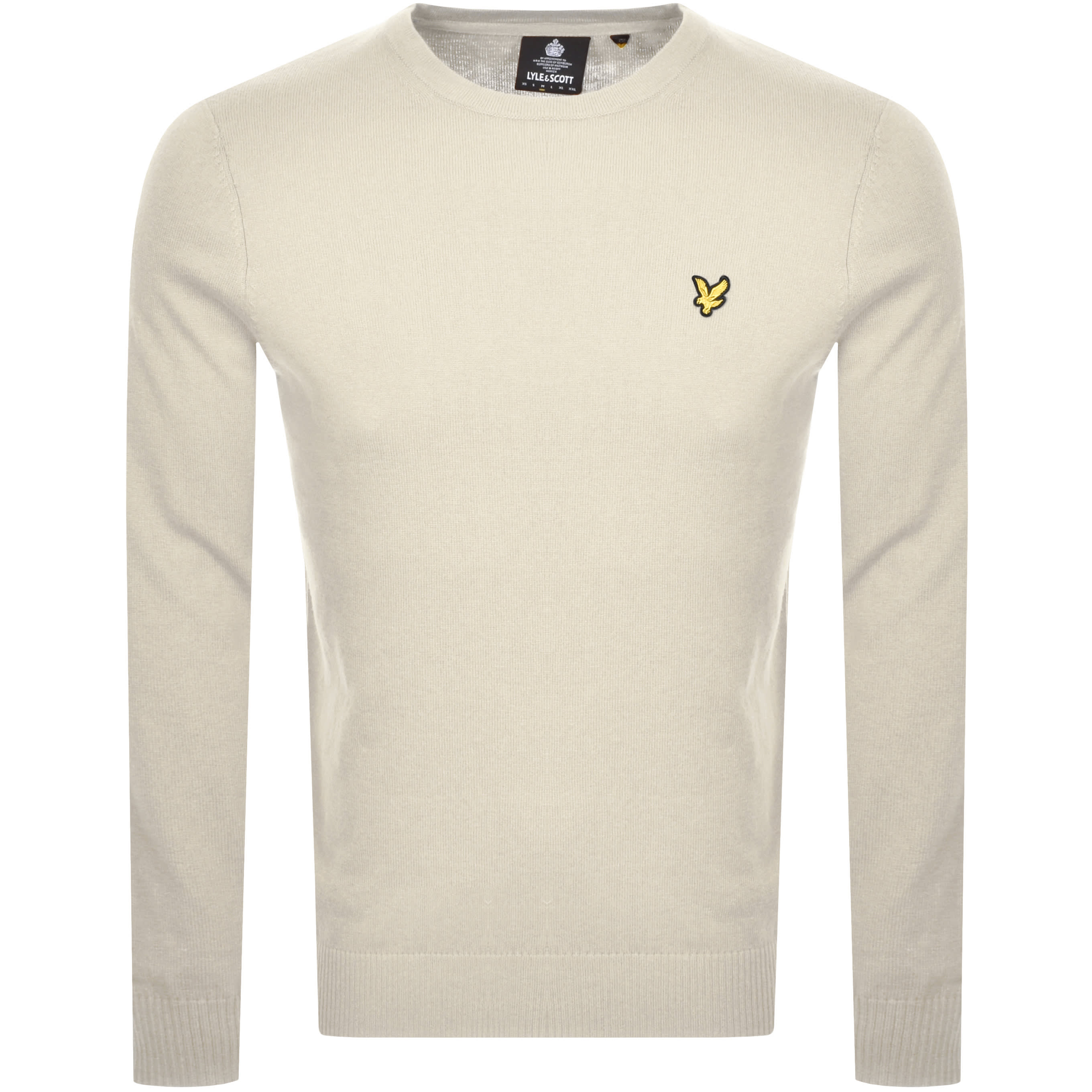 Alternative Image for ProductLyle And Scott Crew Neck Merino Knit Jumper Beige1